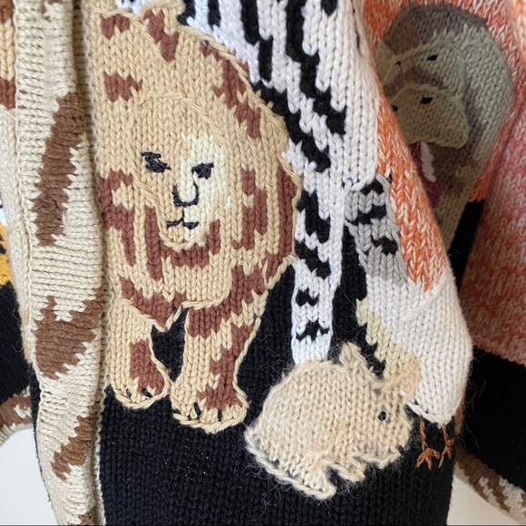 STORYBOOK KNITS vintage zoo Noah’s Ark sweater - Picture 13 of 16